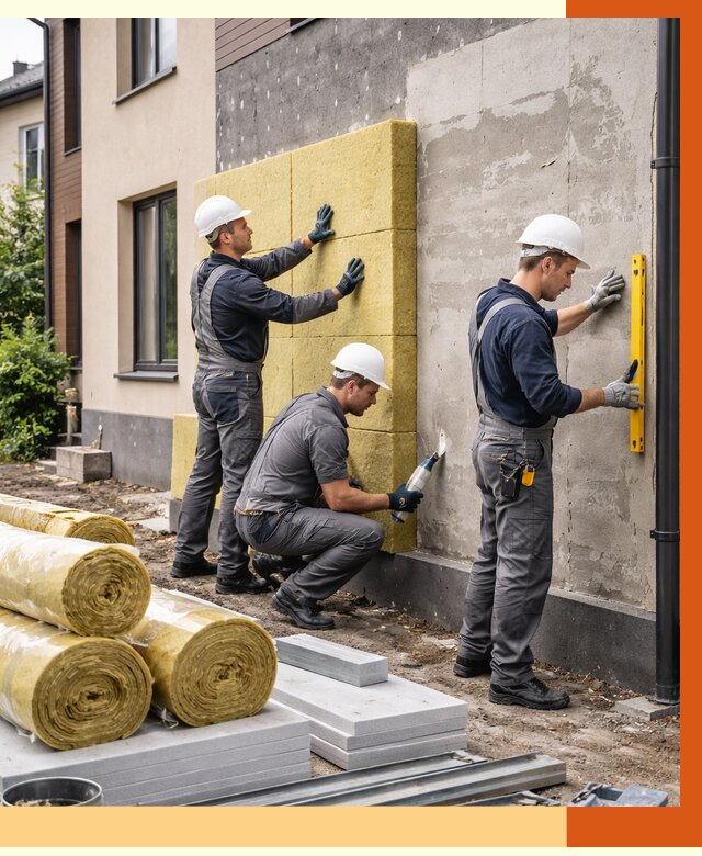 Утепление таунхауса в Черкесске от 7341 руб/м2 — комплекс под ключ | ТепломастерЧрк