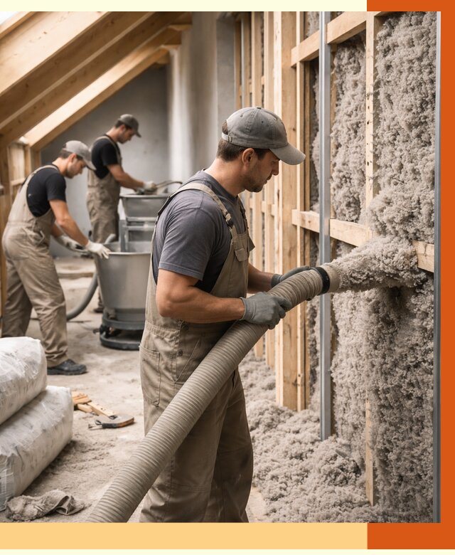 Утепление таунхауса эковатой в Черкесске от 2243 руб./м² — монтаж и задувка | ТепломастерЧрк