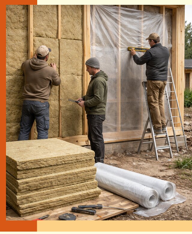 Утепление каркасного дома в Черкесске под ключ с гарантией качества