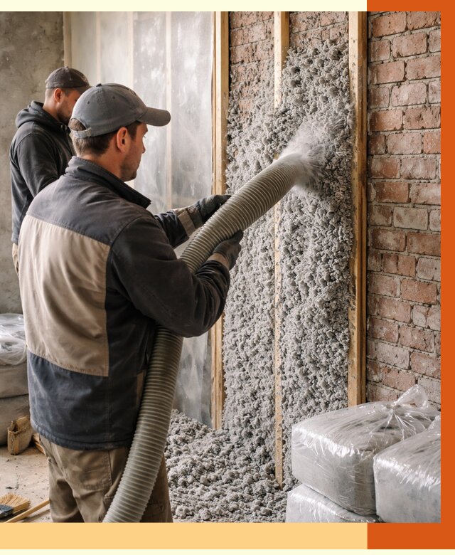 Утепление кирпичного дома эковатой в Черкесске от 2396 руб./м² | ТепломастерЧрк