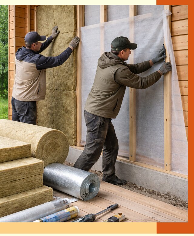 Утепление дома из двойного бруса в Черкесске от 4894 руб./м² — ТепломастерЧрк под ключ