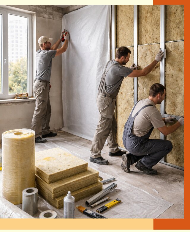 Утепление квартиры в Черкесске от 4588 руб/м2 — утеплить квартиру изнутри и снаружи | ТепломастерЧрк