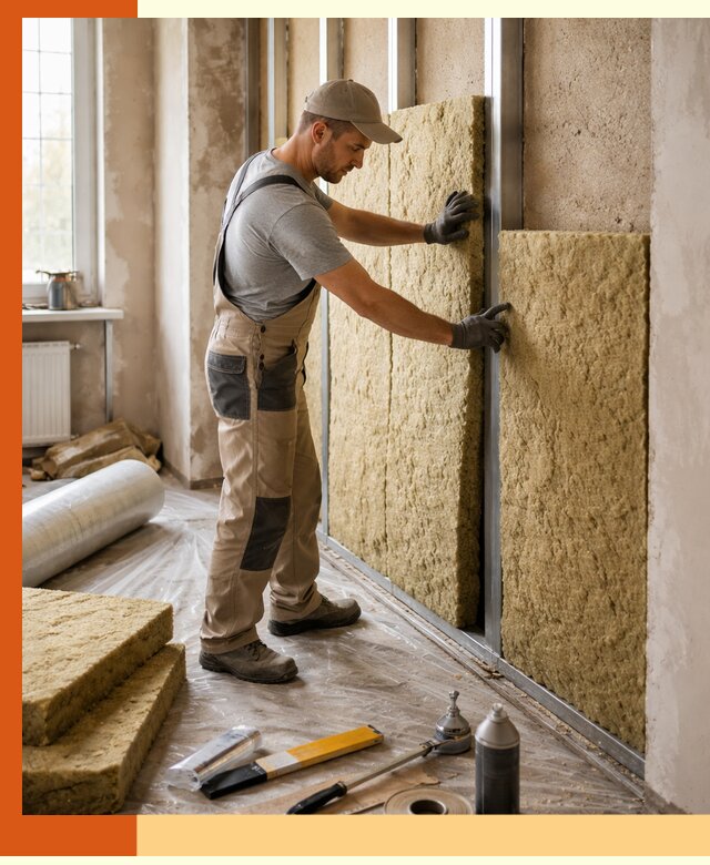 Утепление квартиры в Черкесске — комплексная теплоизоляция стен и полов