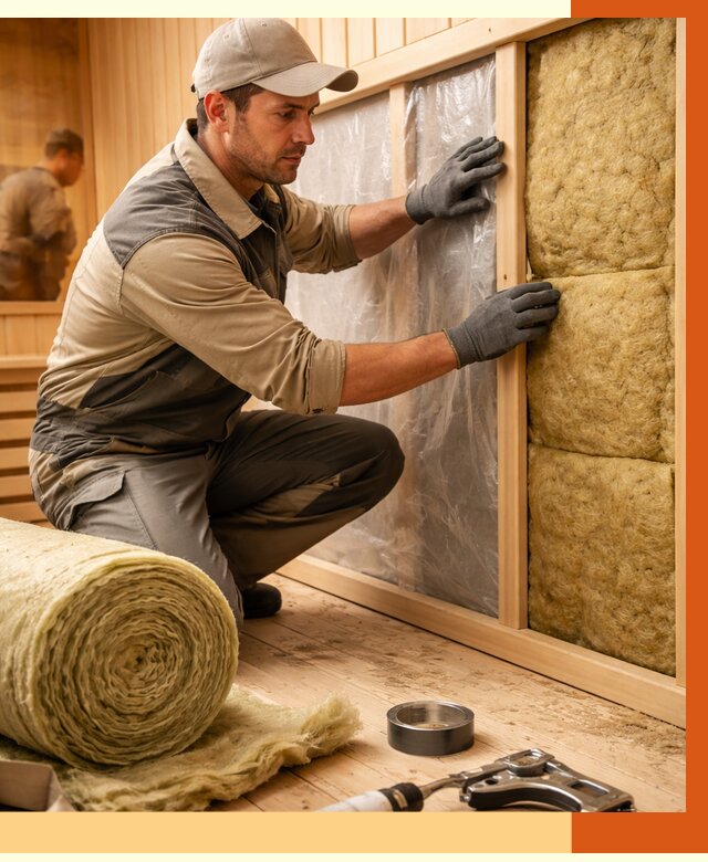 Утепление сауны изнутри в Черкесске от 6627 руб. за м2 | ППУ, под ключ — ТепломастерЧрк