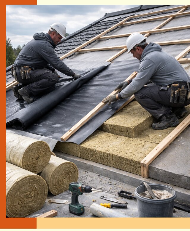 Утепление крыши снаружи в Черкесске: профессиональная теплоизоляция