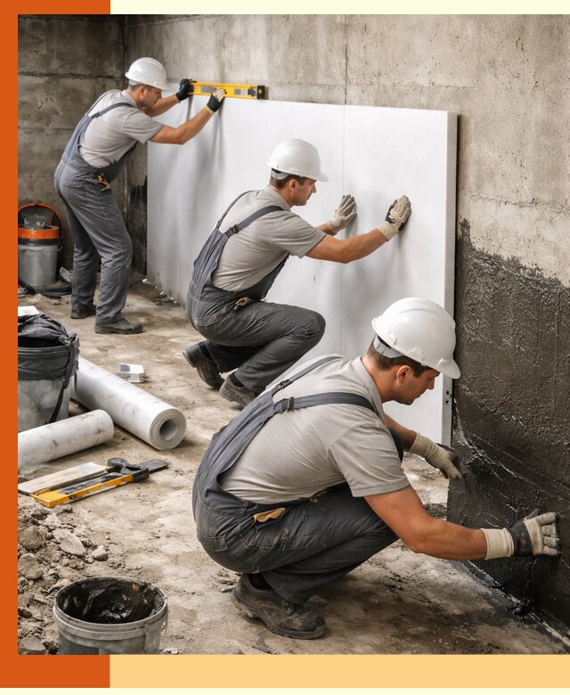 Утепление фундамента изнутри профессионально в Черкесске