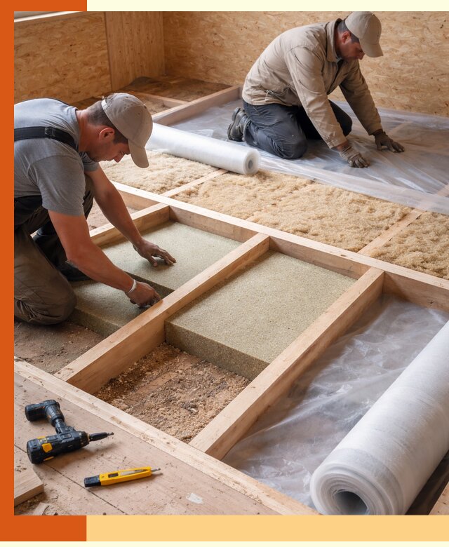 Профессиональное утепление деревянного пола в Черкесске