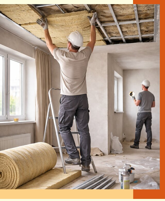 Утепление потолка в частном доме в Черкесске от 969 руб./м² — работы под ключ | ТепломастерЧрк