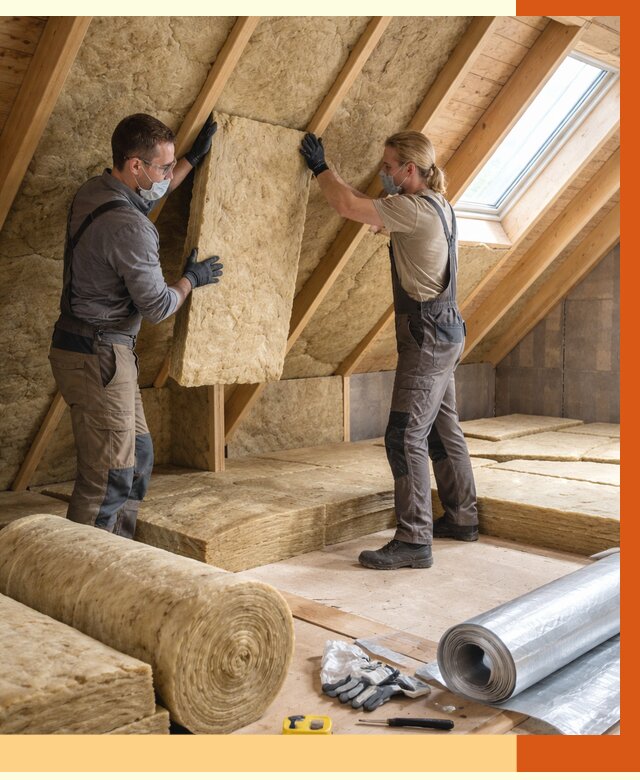 Утепление мансарды минватой в Черкесске от 4282 руб./м2 — монтаж и пароизоляция | ТепломастерЧрк