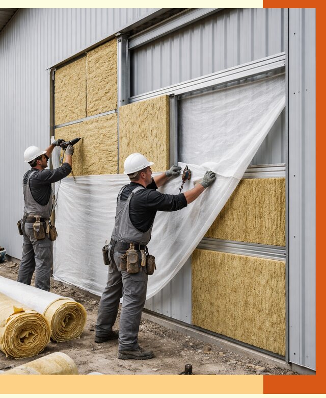 Утепление металлического склада в Черкесске от 4588 руб/м2 — комплексное утепление под ключ | ТепломастерЧрк