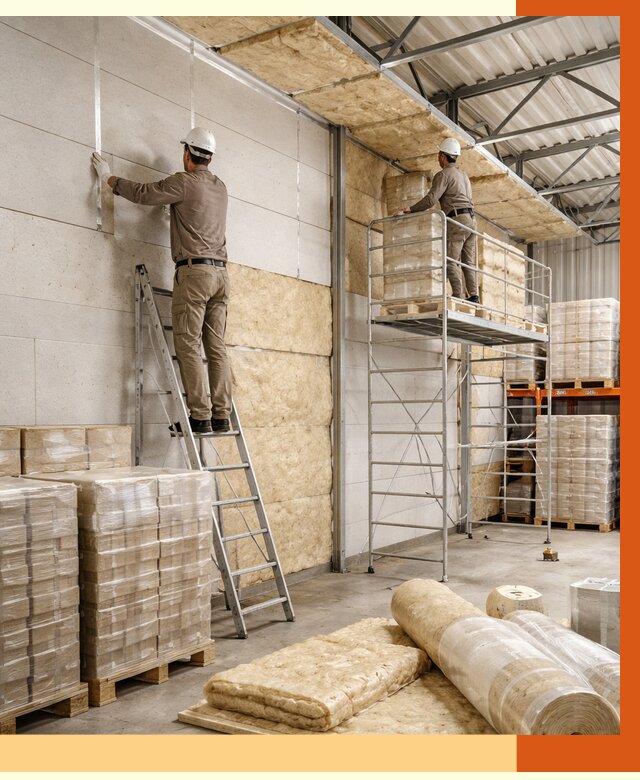 Утепление склада готовой продукции в Черкесске от 1988 руб./м2 — комплексно | ТепломастерЧрк