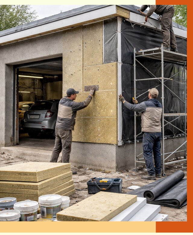 Утепление автосервиса в Черкесске ппу, пеноизоляция, от 14784 руб/м2 — ТепломастерЧрк