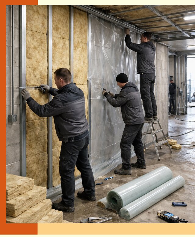 Профессиональное утепление автомойки в Черкесске для любого типа помещений