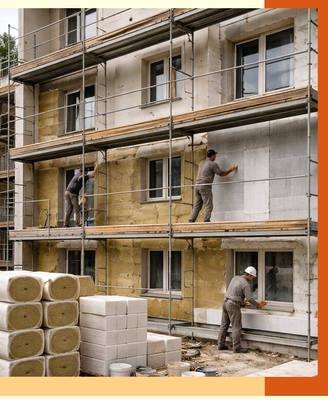 Утепление гостиницы в Черкесске от 7341 руб./м2 — комплексно, ППУ, под ключ | ТепломастерЧрк