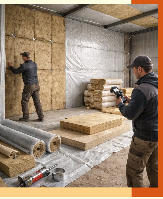 Утепление теплого склада в Черкесске под ключ от 11725 руб/м² | ТепломастерЧрк