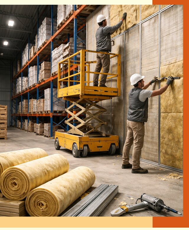 Утепление торгового склада в Черкесске от 3263 руб/м2 — комплексно и под ключ | ТепломастерЧрк