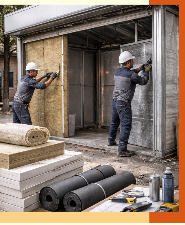 Утепление павильона шаурма в Черкесске под ключ от 1224 руб. за м² | ТепломастерЧрк