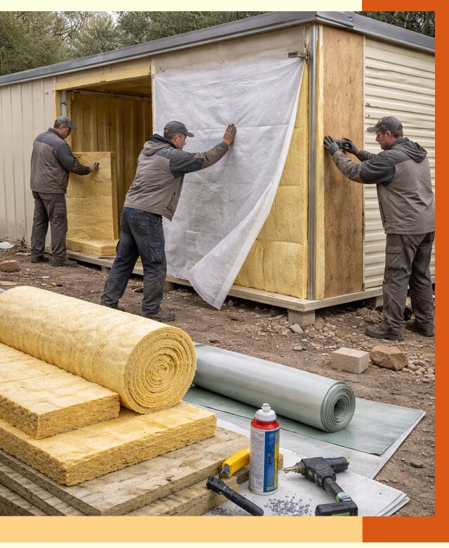 Утепление строительной бытовки в Черкесске от 12745 руб. под ключ | ТепломастерЧрк