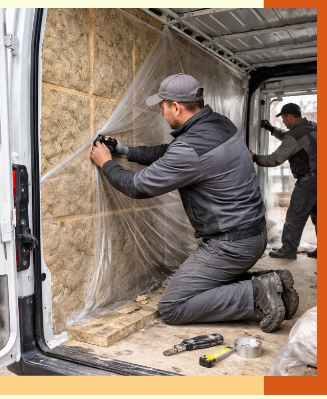 Утепление фургона в Черкесске от 16823 руб/м2 — утепление фургона ППУ и кузова | ТепломастерЧрк