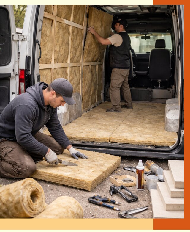 Утепление кемпера в Черкесске под ключ от 12235 руб. — профессионально | ТепломастерЧрк