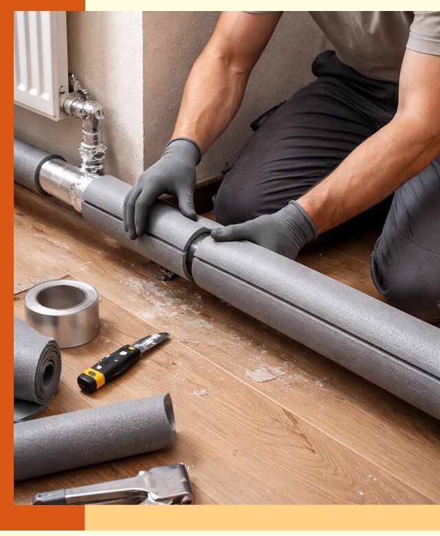 Утепление труб отопления в Черкесске: теплоизоляция и защита сети