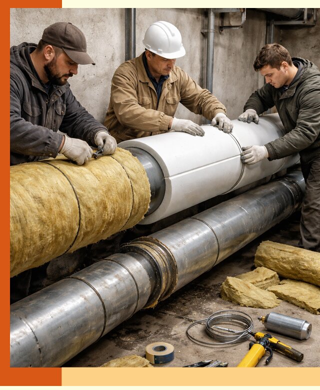 Утепление трубопровода в Черкесске с гарантией энергоэффективности