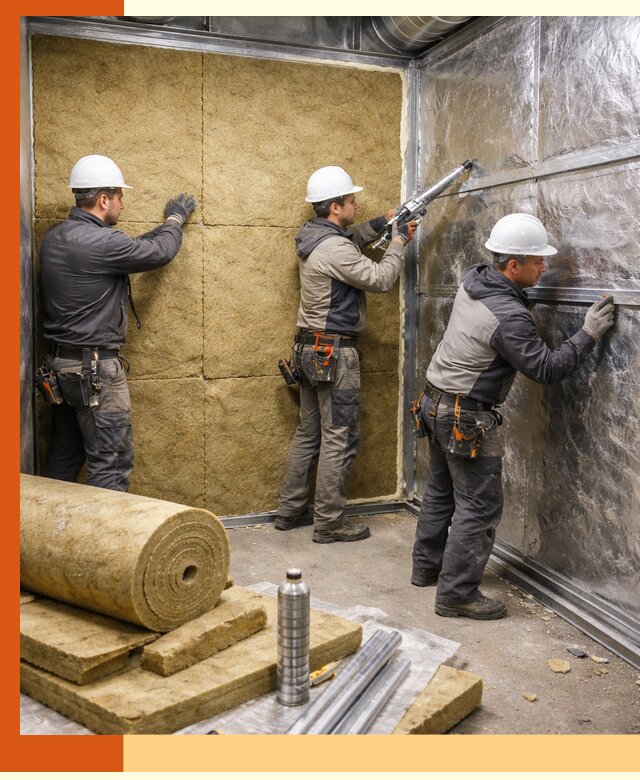 Утепление венткамеры в Черкесске — качественная теплоизоляция и шумопоглощение