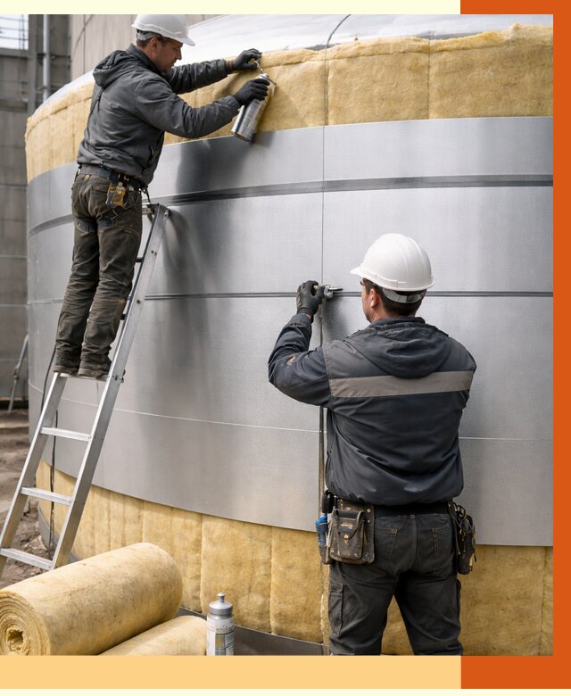 Утепление цистерны в Черкесске пенополиуретаном от 14784 руб. под ключ | ТепломастерЧрк