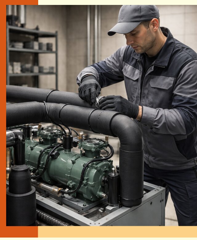 Утепление холодильного агрегата и теплоизоляция в Черкесске