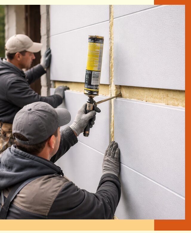 Утепление сэндвич панелей ППУ в Черкесске от 4282 руб. за м2 | ТепломастерЧрк