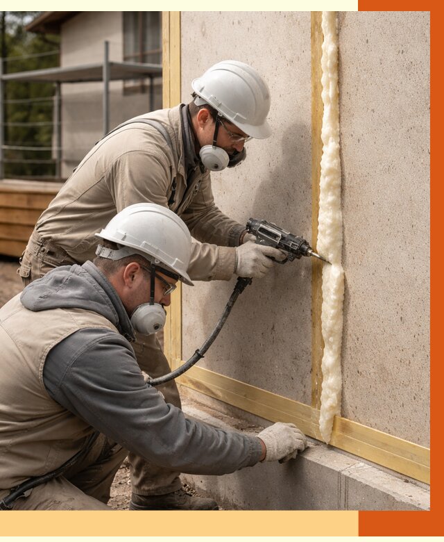 Утепление сип панелей ППУ в Черкесске от 4894 руб. под ключ | ТепломастерЧрк