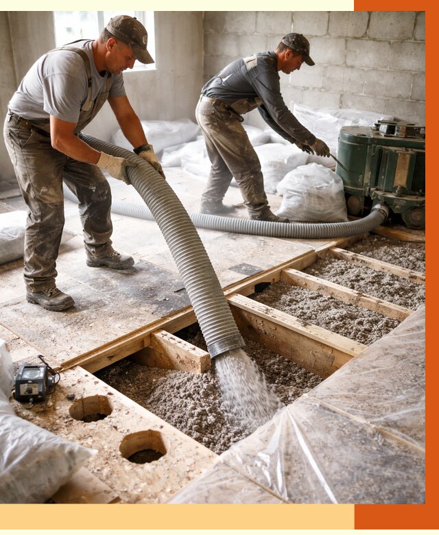 Заполнение пустот перекрытий в Черкесске от 4588 руб. под ключ | ТепломастерЧрк