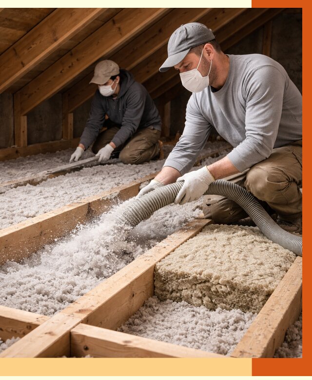 Заполнение полостей чердачного перекрытия в Черкесске от 4588 руб. | ТепломастерЧрк