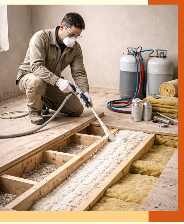 Заполнение полостей межэтажного перекрытия в Черкесске от 4282 руб. | ТепломастерЧрк