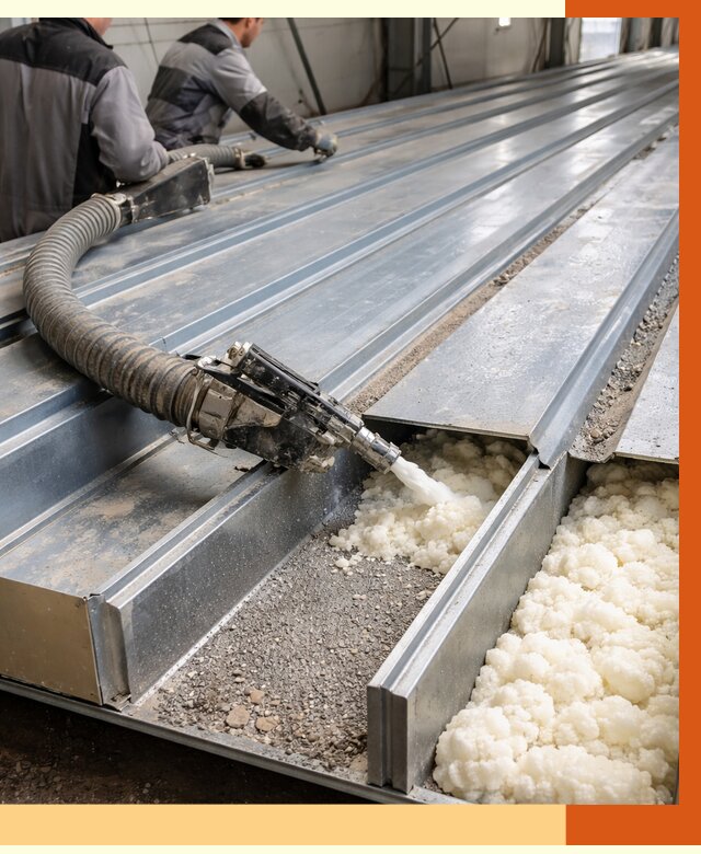 Заполнение пустот кровельных панелей в Черкесске от 7341 руб. под ключ | ТепломастерЧрк