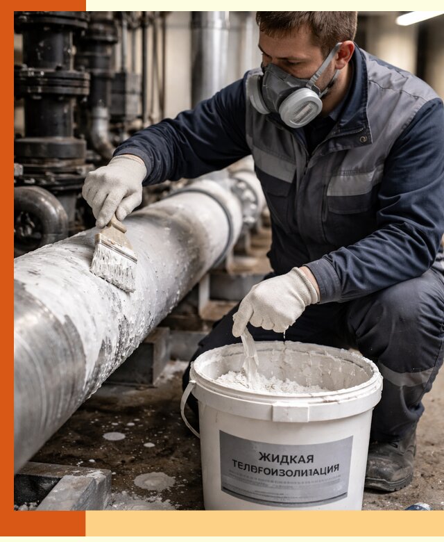 Утепление оборудования жидкой теплоизоляцией в Черкесске