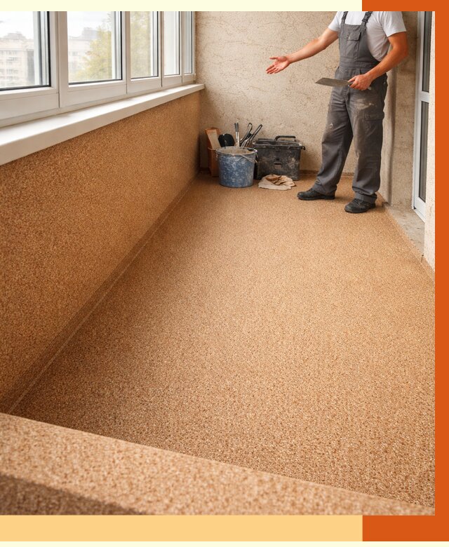 Утепление балкона жидкой пробкой в Черкесске от 3722 руб/м² под ключ | ТепломастерЧрк