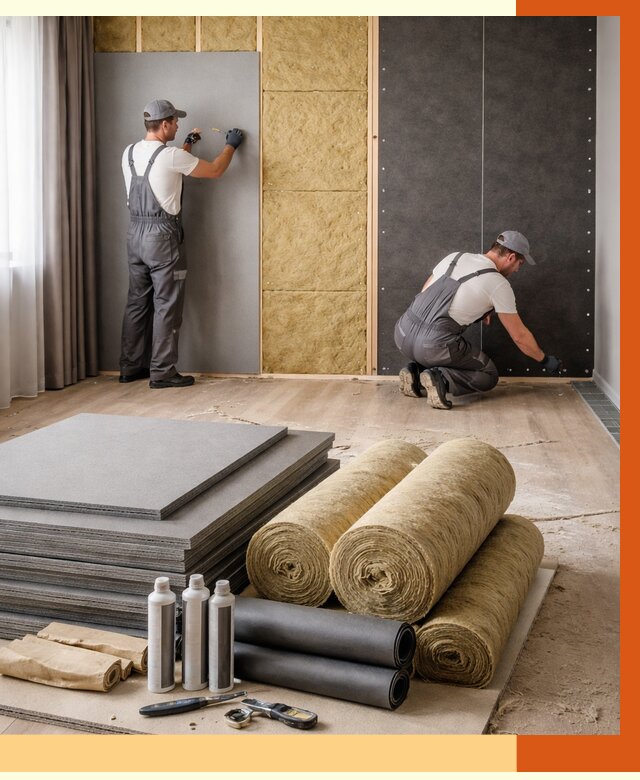 Шумоизоляция дома в Черкесске от 4588 руб/м2 — комплексная звукоизоляция под ключ | ТепломастерЧрк