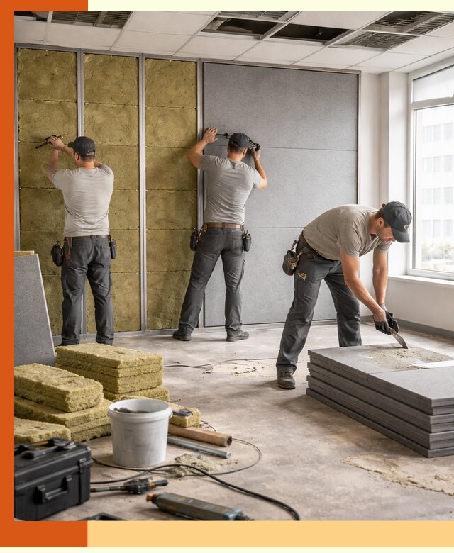 Профессиональная шумоизоляция офисов в Черкесске для комфорта сотрудников