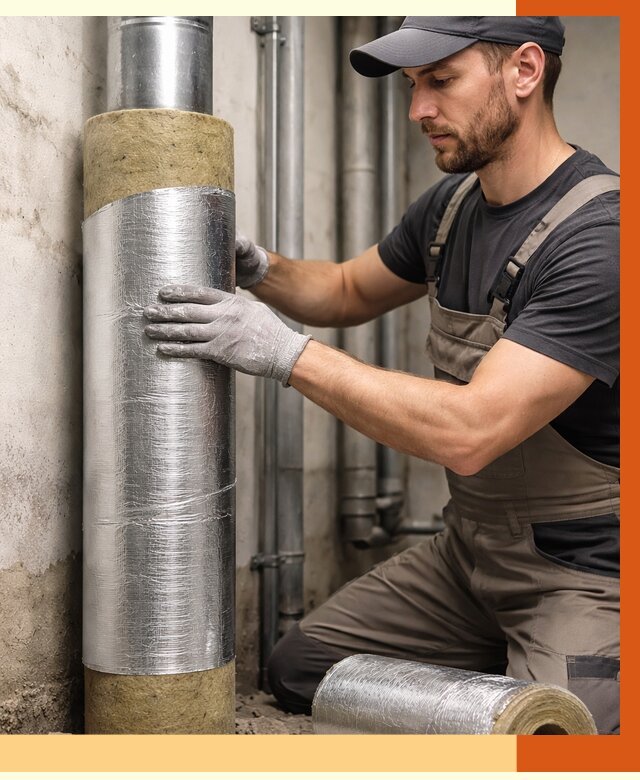 Шумоизоляция труб в Черкесске от 1224 руб. — шумоподавление и звукоизоляция труб | ТепломастерЧрк