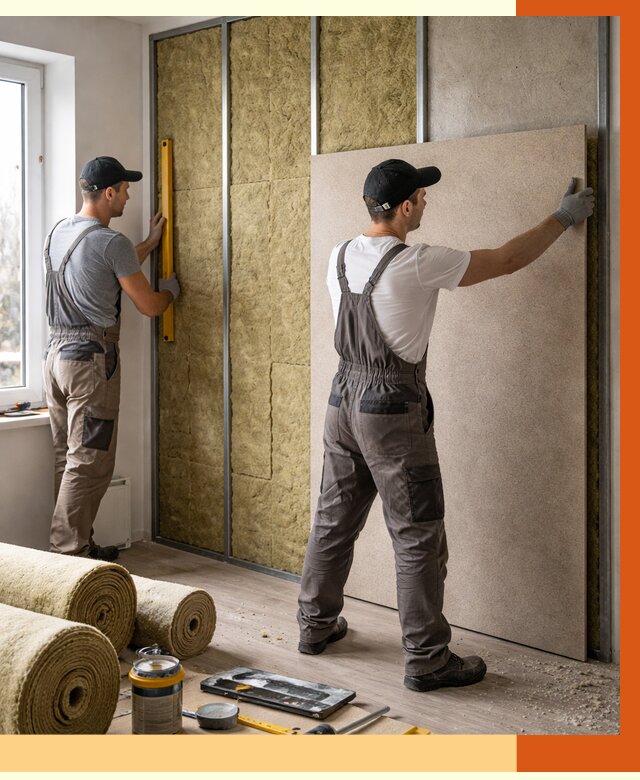 Шумоизоляция стен в Черкесске от 4588 руб/м2 — звукоизоляция стен под ключ | ТепломастерЧрк