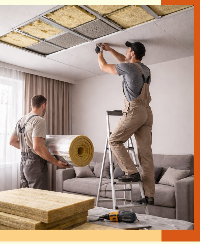 Шумоизоляция потолка в Черкесске от 2294 руб. под ключ | Профессионально — ТепломастерЧрк