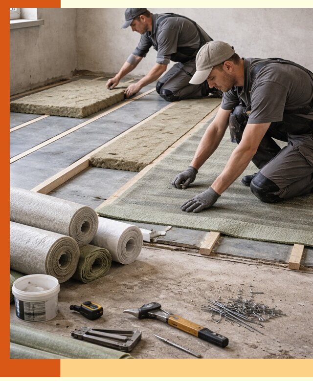 Шумоизоляция пола в Черкесске — профессиональная звукоизоляция помещений