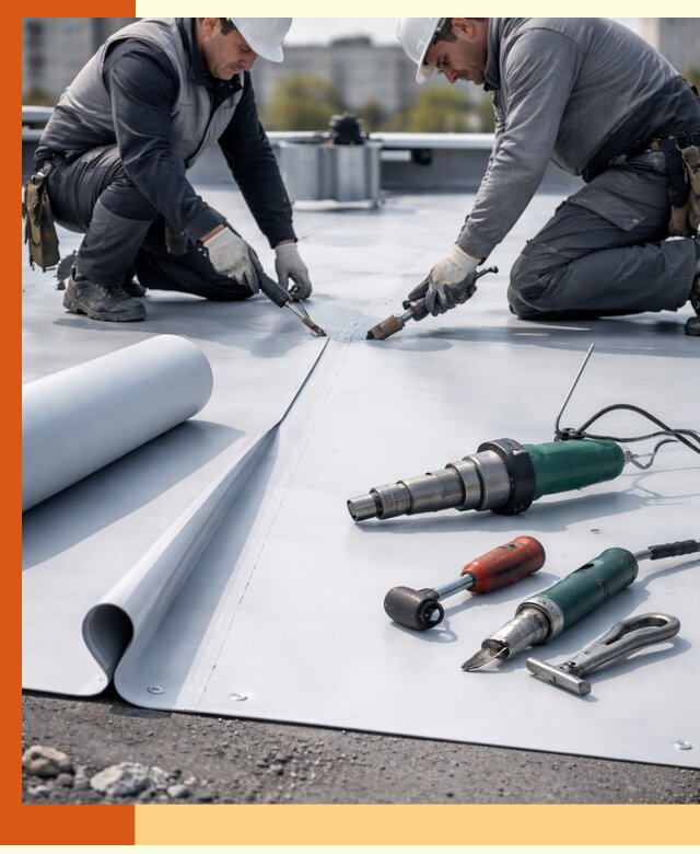 Гидроизоляция мембранной кровли в Черкесске: монтаж и ремонт быстро