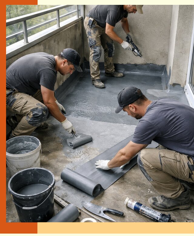 Гидроизоляция балкона в Черкесске: надежная защита от протечек