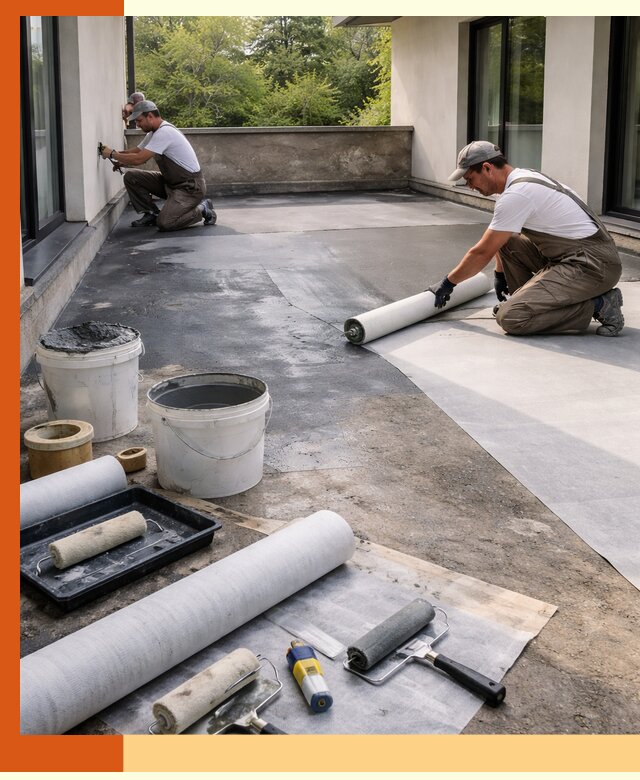 Гидроизоляция террасы в Черкесске — надежная защита от влаги и протечек