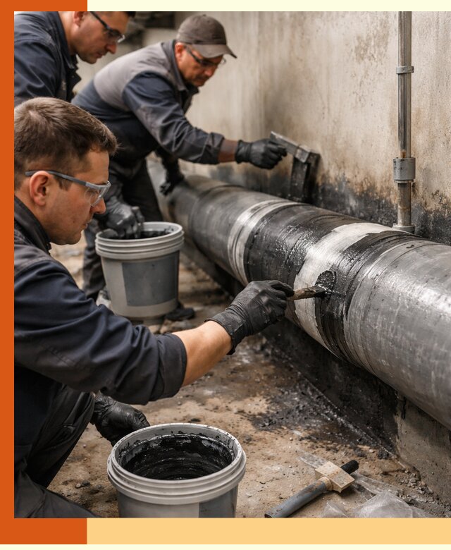 Гидроизоляция труб в Черкесске — защита и герметизация коммуникаций