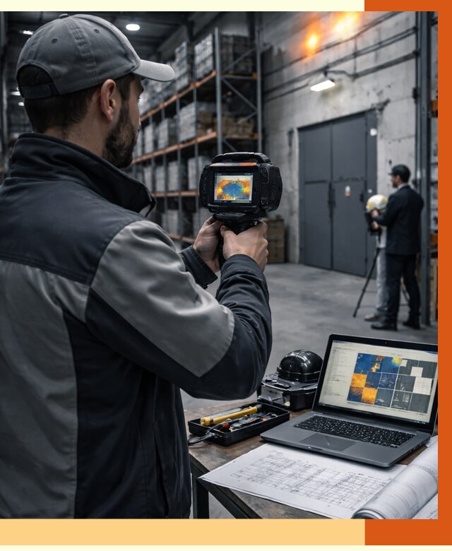 Тепловизионное обследование склада в Черкесске от 6627 руб. | ТепломастерЧрк