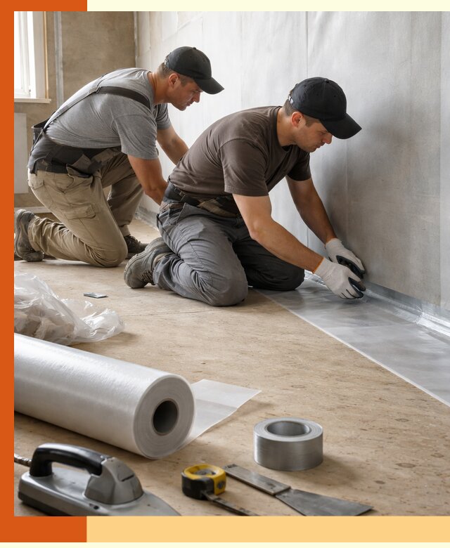 Монтаж пароизоляции для дома и помещений в Черкесске