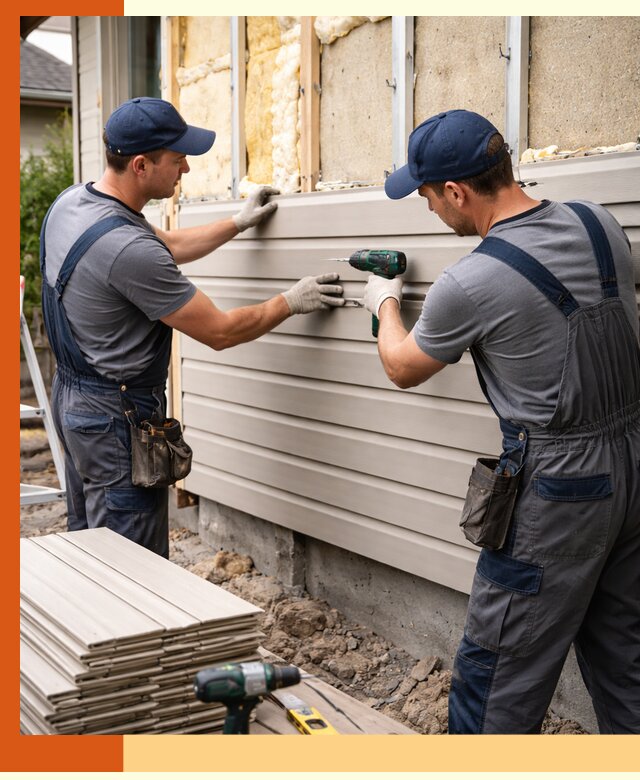 Монтаж сайдинга после утепления в Черкесске качественно и надежно